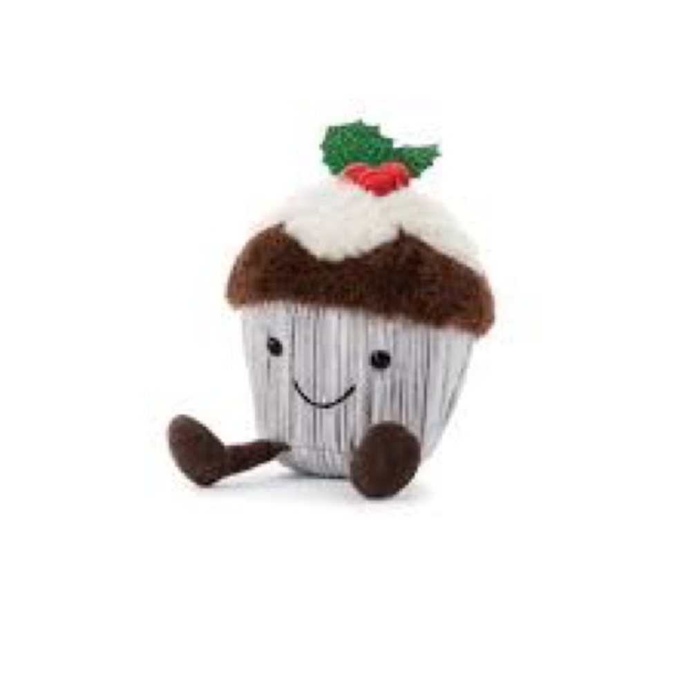 NEW with Tags ❤️💚🩶 Jellycat Holly Cutie Cupcake Plush – Retired Rare Collectible